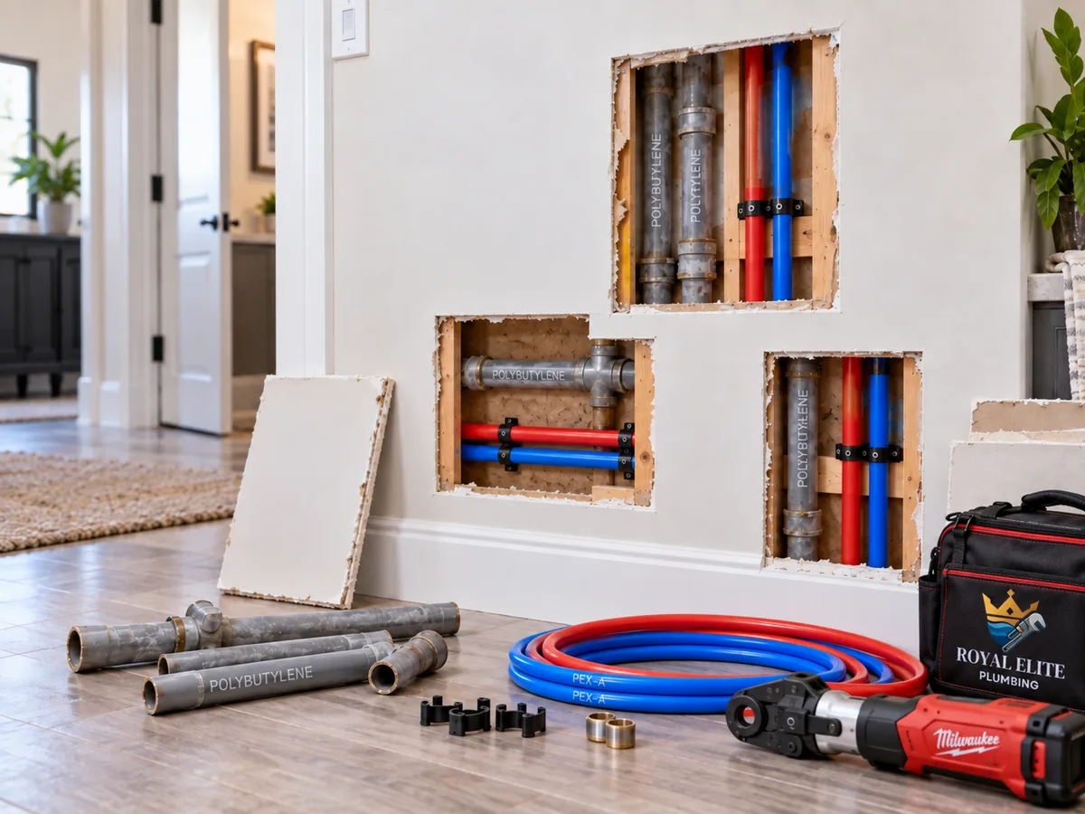 Polybutylene Pipe Replacement plumbing service in South Florida - Royal Elite Plumbing